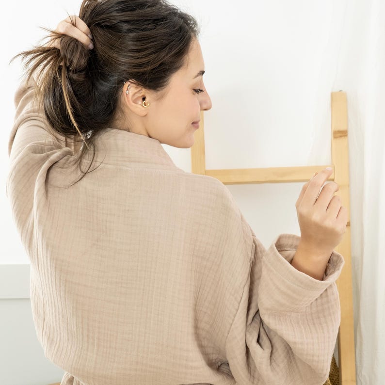 Relaxed Muslin Cotton Morning Robe