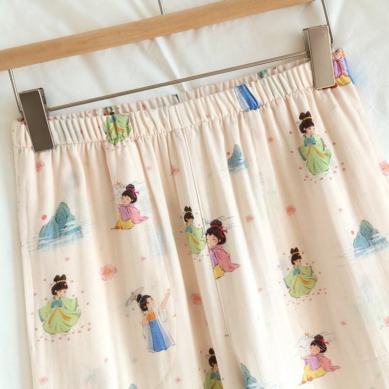 Muslin Cotton Kimono Lounge & Sleepwear Set